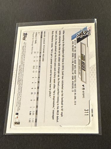 2021 Topps #311 Codi Heuer Purple NM - Picture 2 of 2