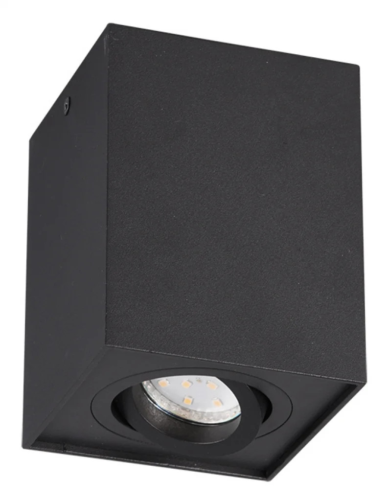 Ceiling Light Black Biscuit Spot Matt Trio 613000132