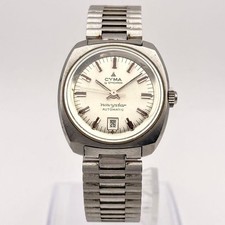 CYMA NAVYSTAR Automatic Date Silver 449071 Weight: 41.3g Silver Women's USED