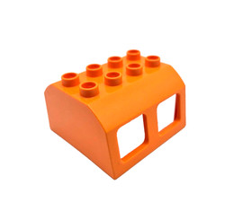Lego Duplo Orange Train Locomotive Cabin Roof 4x4x2 Part 13530 Windows