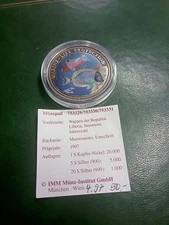 *Liberia 1 Dollar 1997/Color Proof* Marine Life Protection 