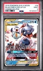 2019 POKEMON SUN & MOON COSMIC ECLIPSE #38 BLASTOISE & PIPLUP GX PSA 9