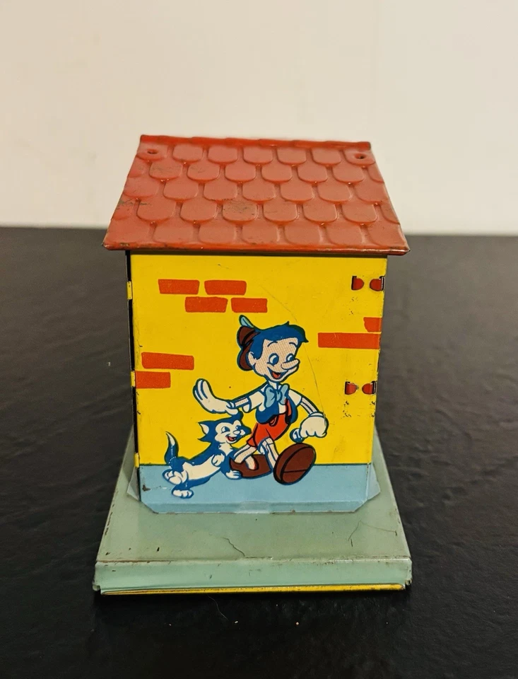 DISNEY - J. Chein Pato Donald 2do Banco Nacional de Patos Lata Litografiada Años 50 Foto 4 de 4