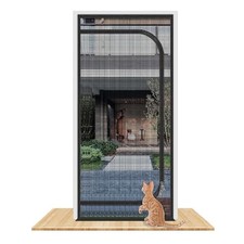 QWR Reinforced Cat Screen Door,Fits Door Opening Size 36''x 81'',Thickened Ca...