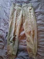 Vintage Aeropostale Pants Sweatpants Logo Joggers Green Stretch Small Z1