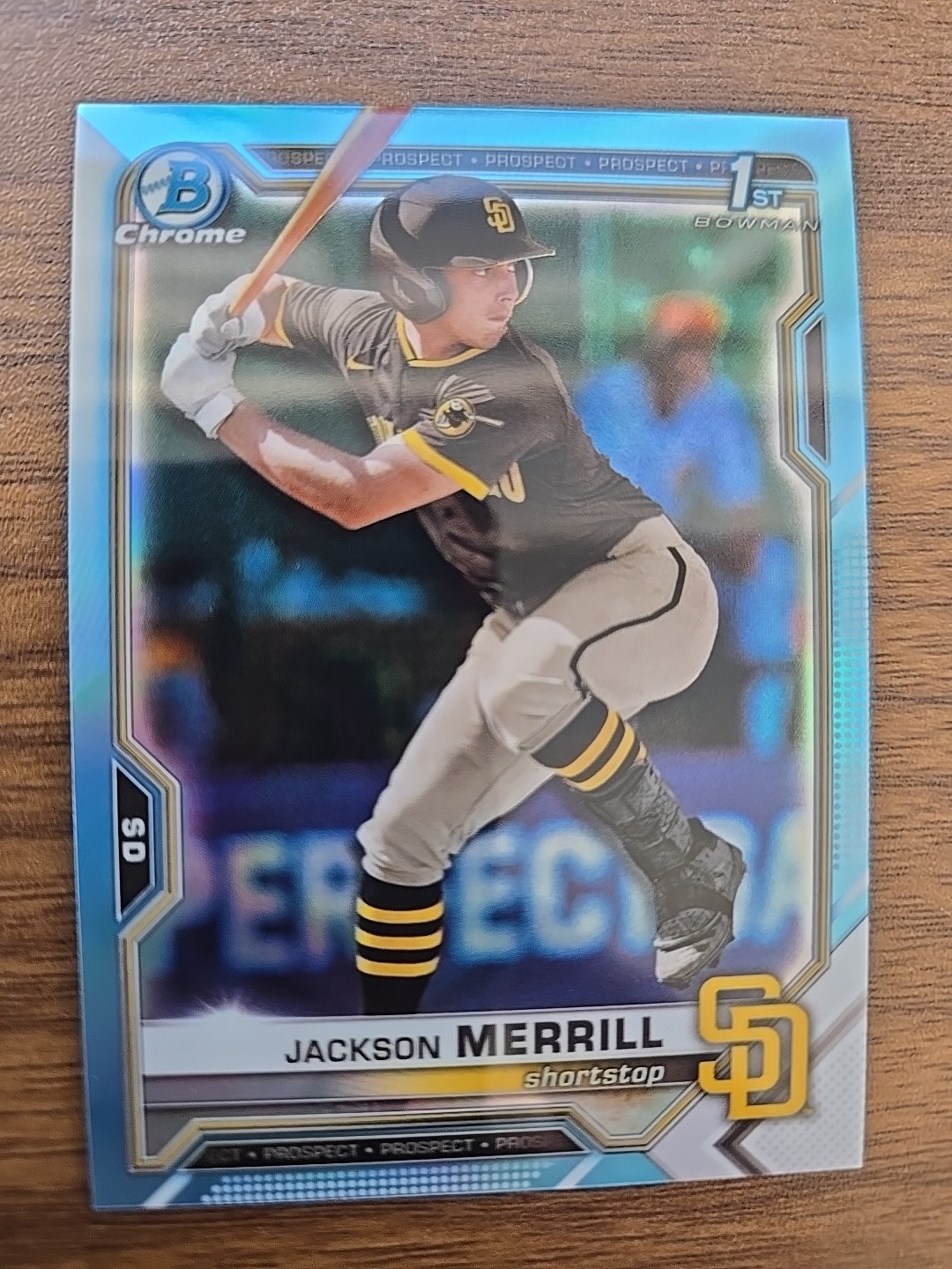 2021 Bowman Draft - Chrome Jackson Merrill #BDC-119 Sky Blue Refractor