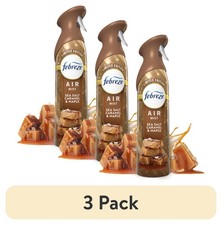 3 pack Febreze Air Mist, Odor-Fighting Air Freshener, Sea Salt Caramel Maple
