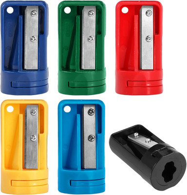 Zimmermanns-Bleistiftspitzer, 5.5 X 2.8 Cm, 6 Stück, 6 Farben