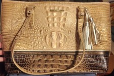 BORSA A TRACOLLA BRAHMIN MEDIUM ASHER Tri Colori VERA PELLE BORSETTA TOTE