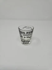 OLD BARWARE SHOT GLASS HARPERS FERRY WEST VIRGINIA 2 1/2" SOUVENIR MAN CAVE