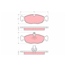 TRW Bremsbelagsatz Bremsklötze hinten JLM21220 JLM21918 | 517718