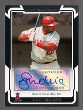 JOSE MOLINA 2008 Topps 2007 HIGHLIGHTS AUTOGRAPH HA-JM Auto Insert Card Angels 2