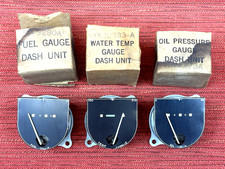 3-nos 1946-1947 Ford Super Dash Gauges Oil Temp Fuel 51a-10883a