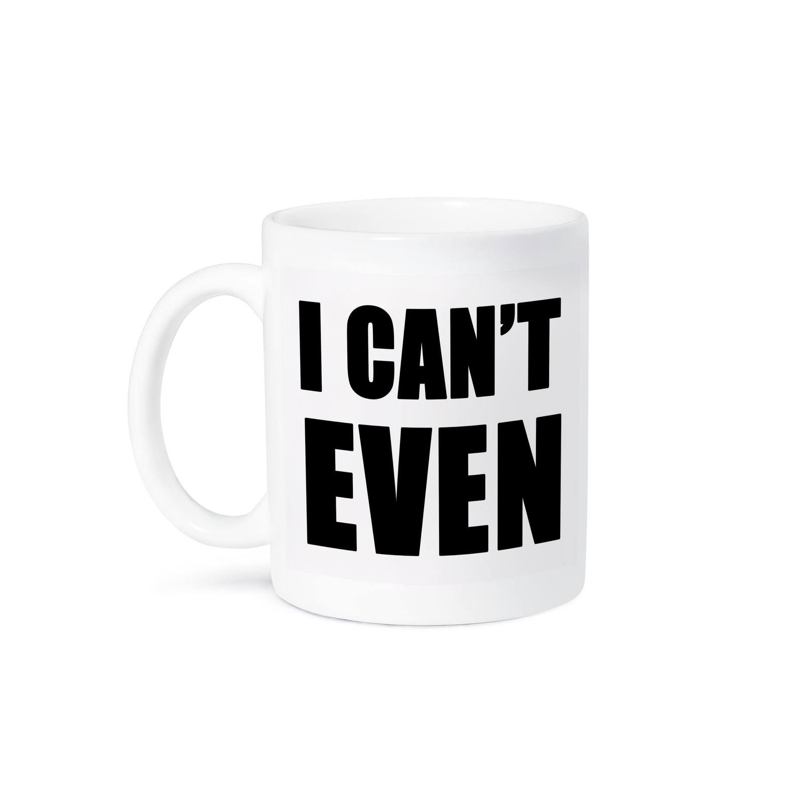 3dRose Black Cant Even Funny Coffee Mug 11 oz