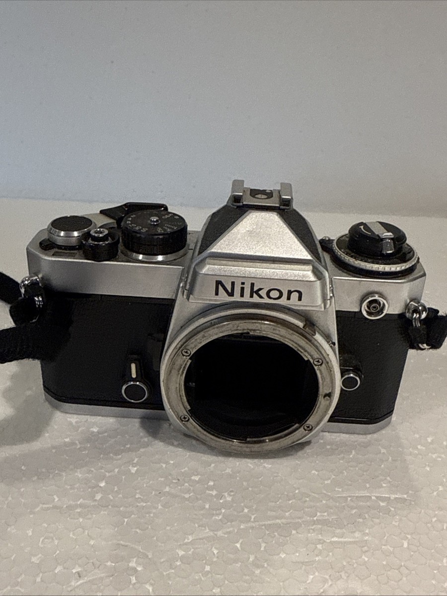 Nikon FE Silver SLR MF 35mm Film Camera Body | eBay