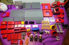 LEGO Duplo 5601 Fire Station Almost Complete. Please Read Description