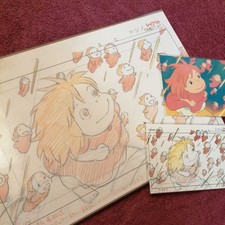Studio Ghibli Ponyo on the Cliff Layout Exhibition Exclusive Postcard Set Rare