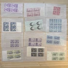 US Stamp Plate Block Lot 12 Blocks MNH MH Mint Collection Glassines Vintage