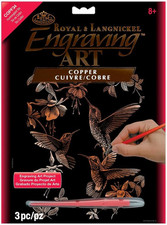 FOIL ENGRAVING ART HUMMINGBRD, Us:One Size, Hummingbird Trio