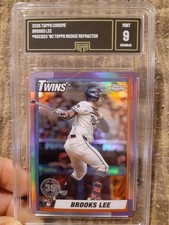 2025 Topps Chrome Brooks Lee #90CB-20 '90 Topps Rooke Refractor Gem Mint 9 Rooki