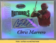 2007 Bowman's Best Prospects Auto Chris Marrero #BBP54 Auto READ 0x5