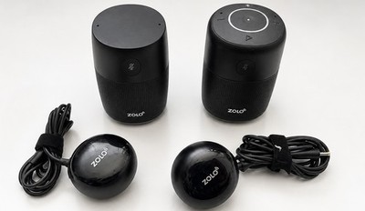 2x Zolo Mojo Bluetooth Smart Speakers Anker Google Assistant w/ Chargers