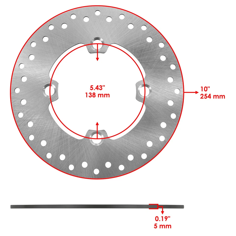 5269708 Front Brake Disc Rotors for Polaris Ranger EV 2023-2024 Left & Right - Image 2 of 4
