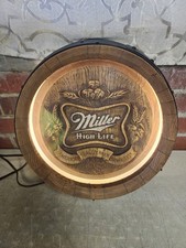 Vintage Miller High Life Illuminated Barrel Light