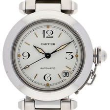 CARTIER W31015M7 Pasha C WATCH white SS AT