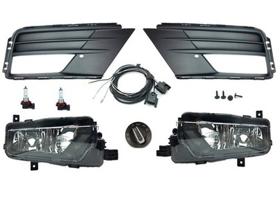 Nebelscheinwerfer Nachrüstung Set Komplettset passend für Caddy 4 Stoßstange sw