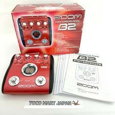 Zoom B2 Bass Effects Pedal With box, manual Fast ship From Japan #0036