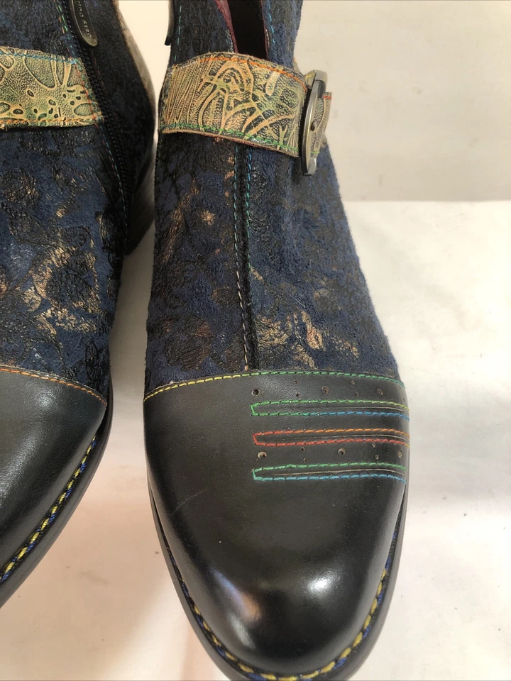 Spring Step L'Artiste Georgiana-Blum Multi Boots Leather Women's 42 US 10.5-11 - Image 3 of 4