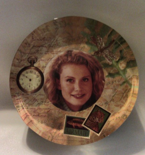 Travel Stamp Clock Dragonfly Leaf Office Bath Diving 2.5" Picture Frame NIB #D26