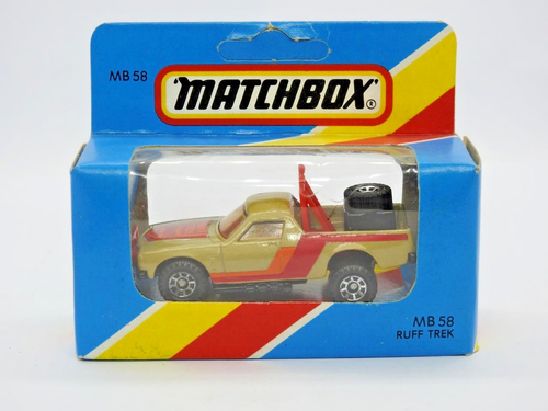 MATCHBOX MACAU 1983 MB58 HOLDEN PICK UP RUFF TREK MINT IN UNOPENED BLUE M BOX - Picture 2 of 5