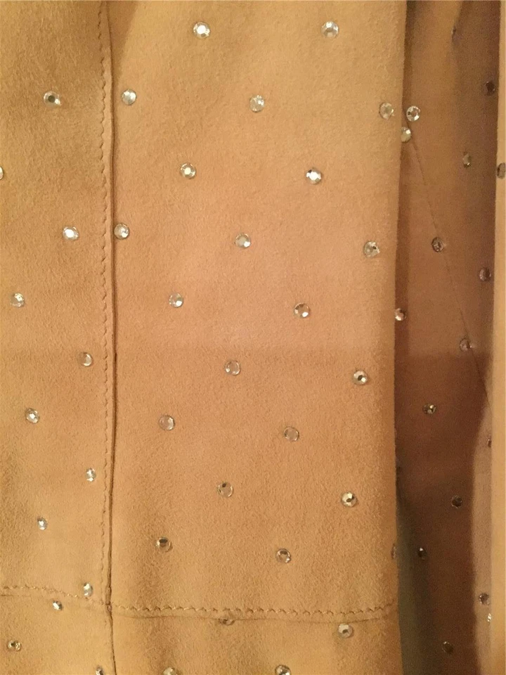 Chaqueta Dolce & Gabbana Gamuza y Cristal Talla 38 Excelente Estado $1995 Foto 3 de 4