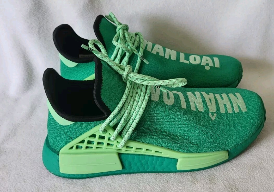 Adidas NMD Human Race Pharrell Williams Mint Green Size UK 8 US 8.5 Men's
