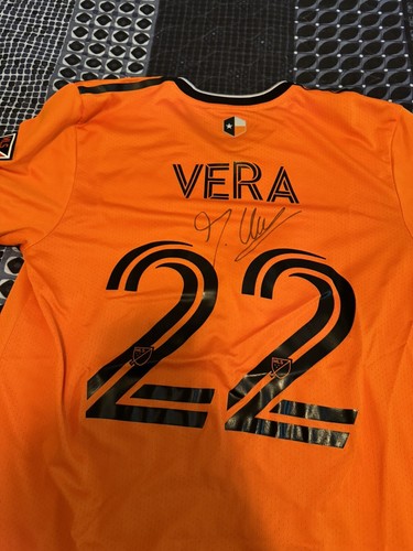 Matias Vera Autographed Mls Houston Dynamo Adidas Coa Game Used Worn Jersey Socc - Picture 6 of 7