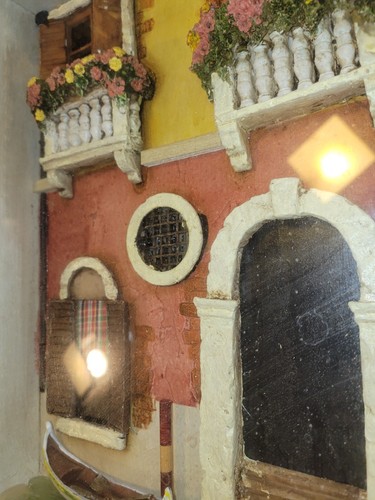 Vintage Italian Villa Shadow Box Wall Hanging 3D Effect - Picture 4 of 5