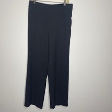 Armani Collezioni Womens Grey Wide Leg Pants Dress Trousers Sz 8