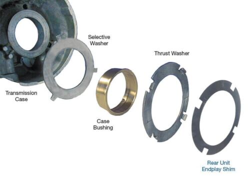 TH400 4L80E Rear Case End Play Shims 34006-05 Sonnax (10) .005" Turbo 400 - Picture 2 of 2