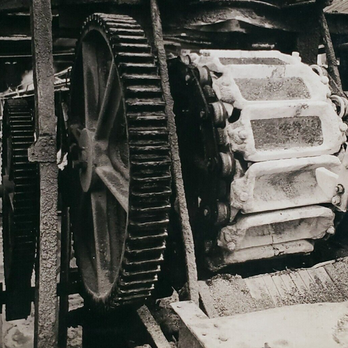 Pittsburgh Pig Iron Machine Stereoview 1920s Mining Foundry Cog Motor