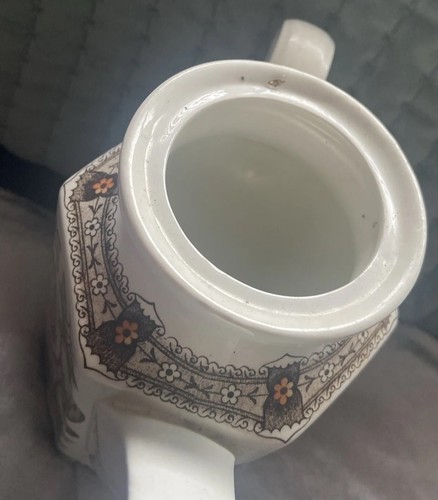 Ridgway Jacobean Ironstone Coffee/Tea Pit In Lovely Condition Floral Pattern - Picture 7 of 10