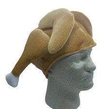 Thanksgiving Roasted Turkey Hat With Drumsticks Halloween One SIze Soft Plush