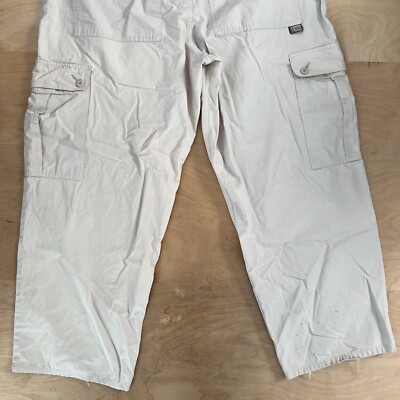 Vintage Levis SilverTab Cargo Pants 37 Beige 90s Baggy Workwear