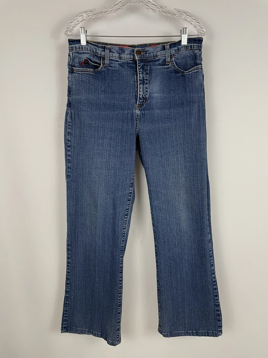 NYDJ Tummy Tuck Blue Jeans Style 4000 Stone Wash Bootcut High Rise Women's  Sz 16