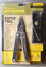 Leatherman Super Tool Original/Vintage USA- new NIP w leather sheath #4033