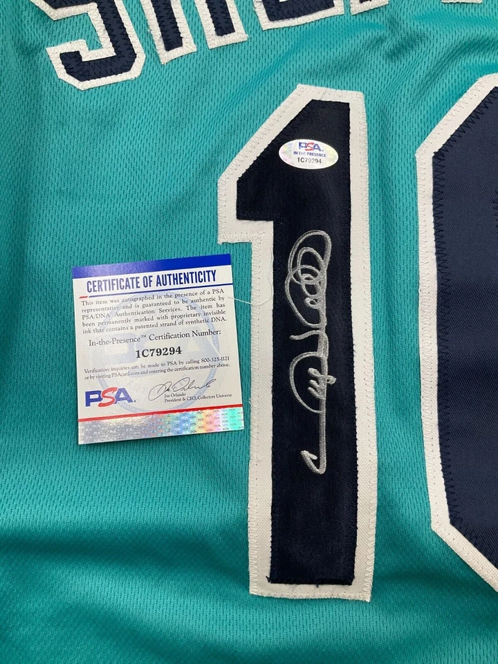 Gary Sheffield Signed Teal Marlins Baseball Jersey AUTO PSA COA Sz XL - Image 2 of 4