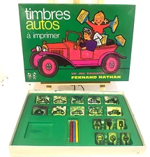 OLD BOARD GAME FERNAND NATHAN STAMPS CARS TO PRINT