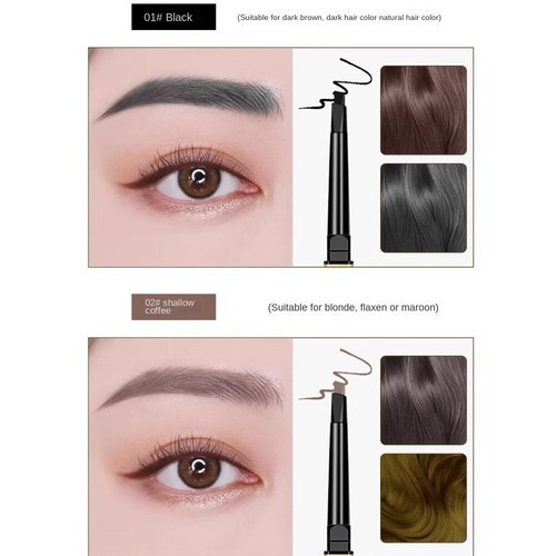 Smudge-proof Double Ended Eyebrow Pencil Lasting Eyebrow Stick - Picture 7 of 17
