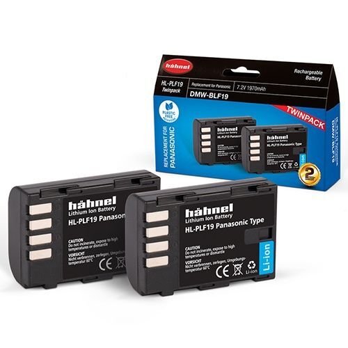 Hahnel HL-PLF19 Twin Pack Replacement Li-ion Battery for Panasonic DMW-BLF19